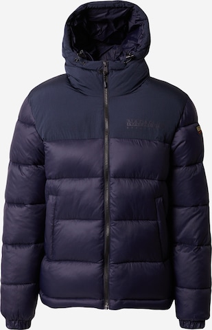 NAPAPIJRI Between-season jacket 'HORNELEN' in Blue: front