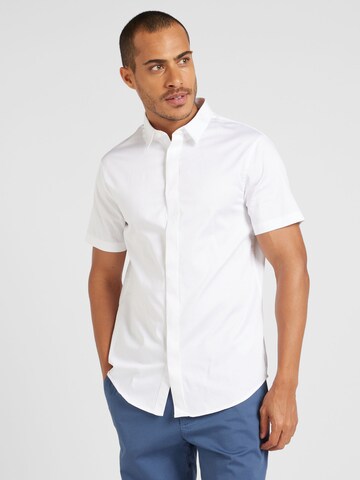 ARMANI EXCHANGE - Ajuste regular Camisa en blanco: frente