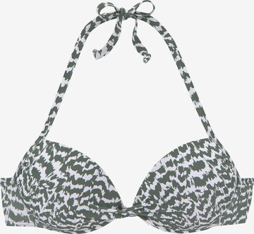 LASCANA Push-up Bikinitop in Groen: voorkant