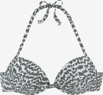 LASCANA - Push-up Top de bikini en verde: frente