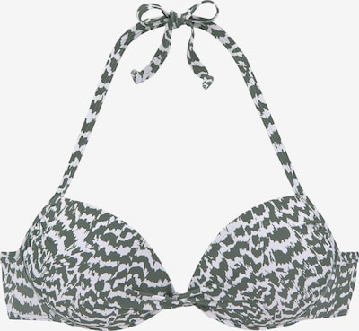 LASCANA Hauts de bikini en olive / blanc, Vue avec produit