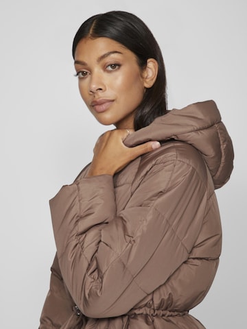 VILA Winter Jacket 'Leana' in Brown