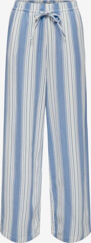ONLY Szeroka nogawka Spodnie 'CARO' w kolorze niebieski: przód