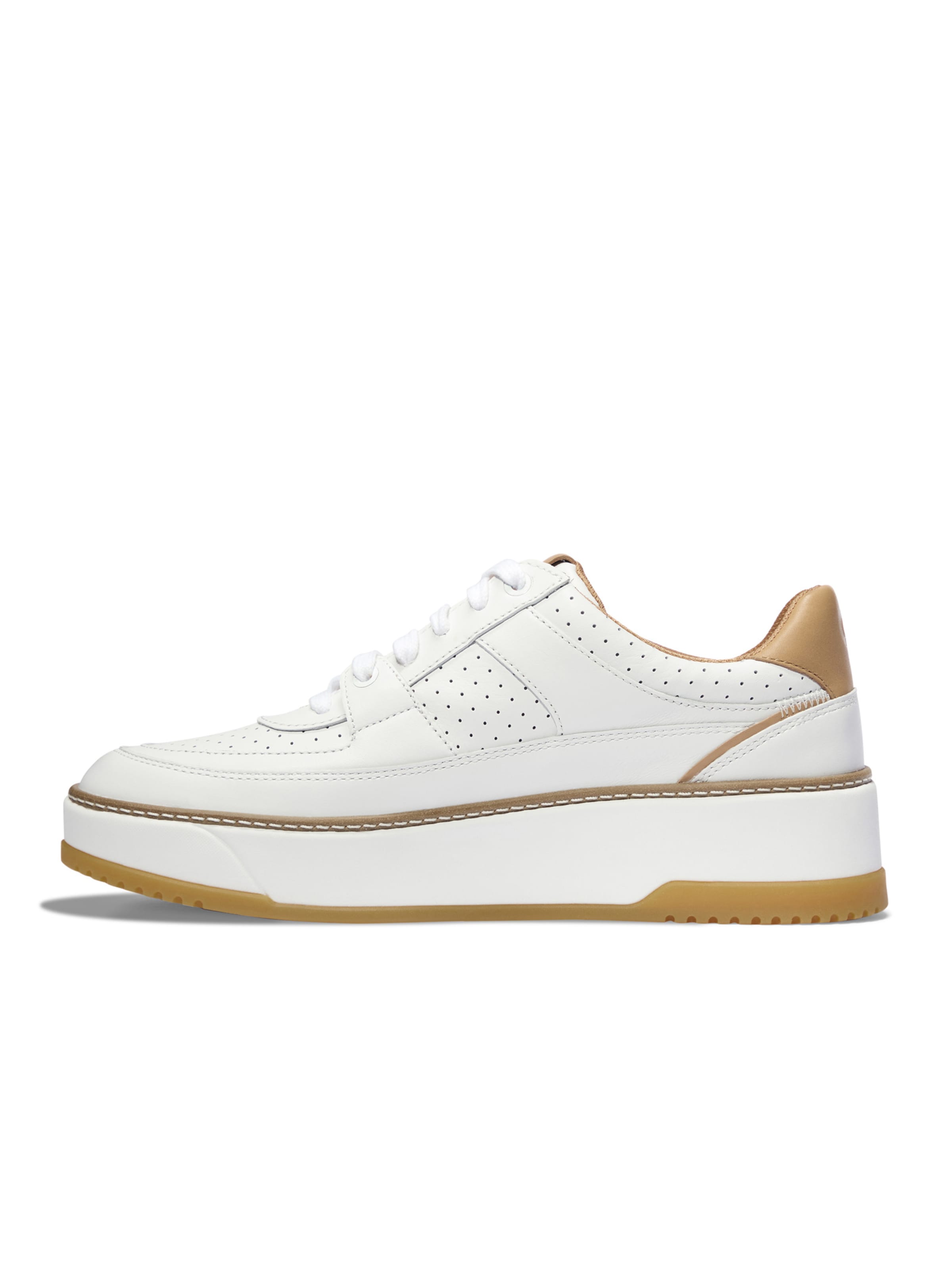 Cole Haan Platform trainers 'GrandPrø Maxfield' in White: front