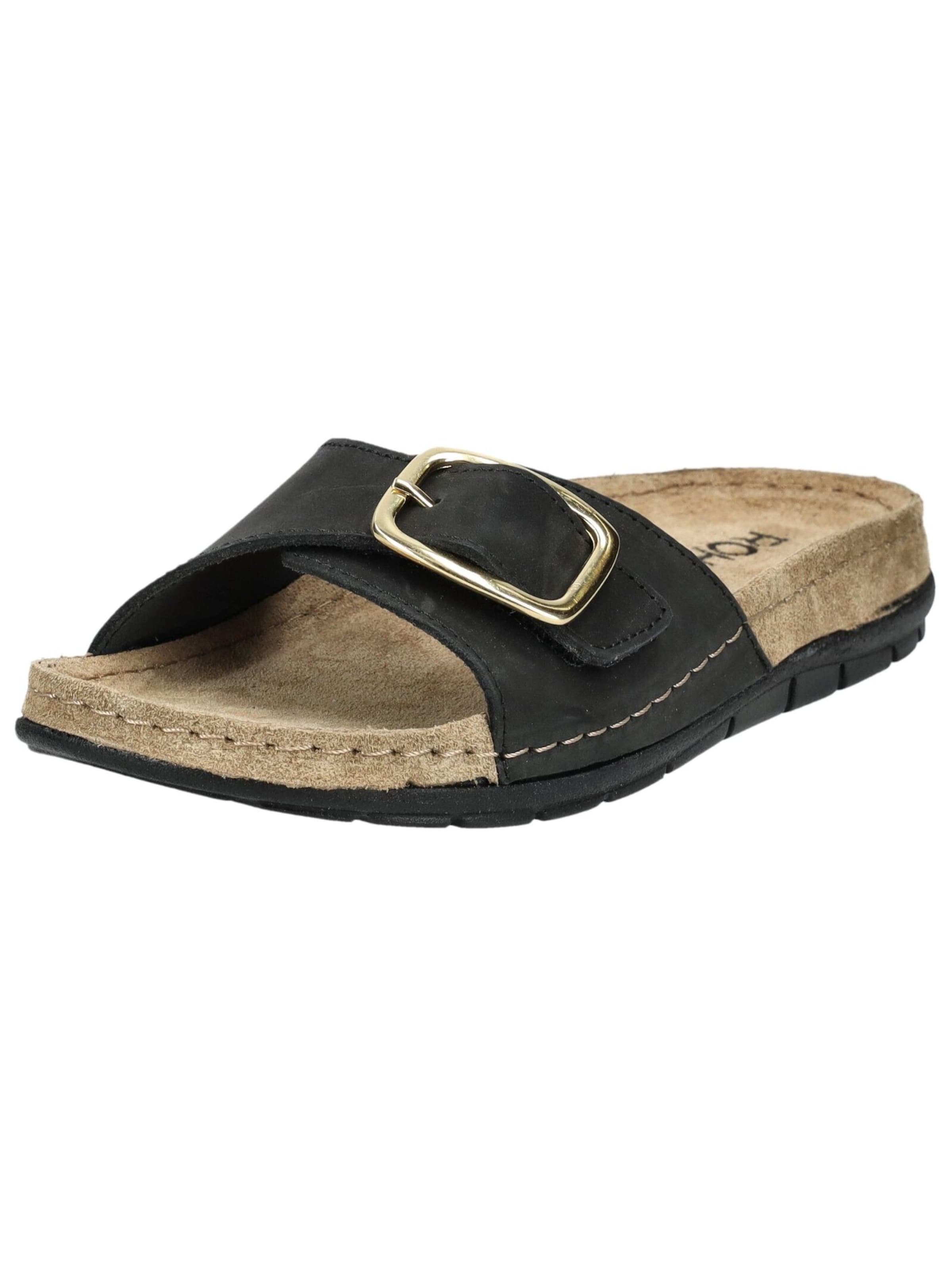 Mule ROHDE en noir : devant