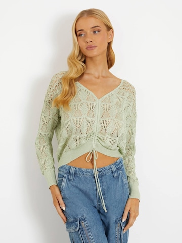 GUESS Sweater in Green: front