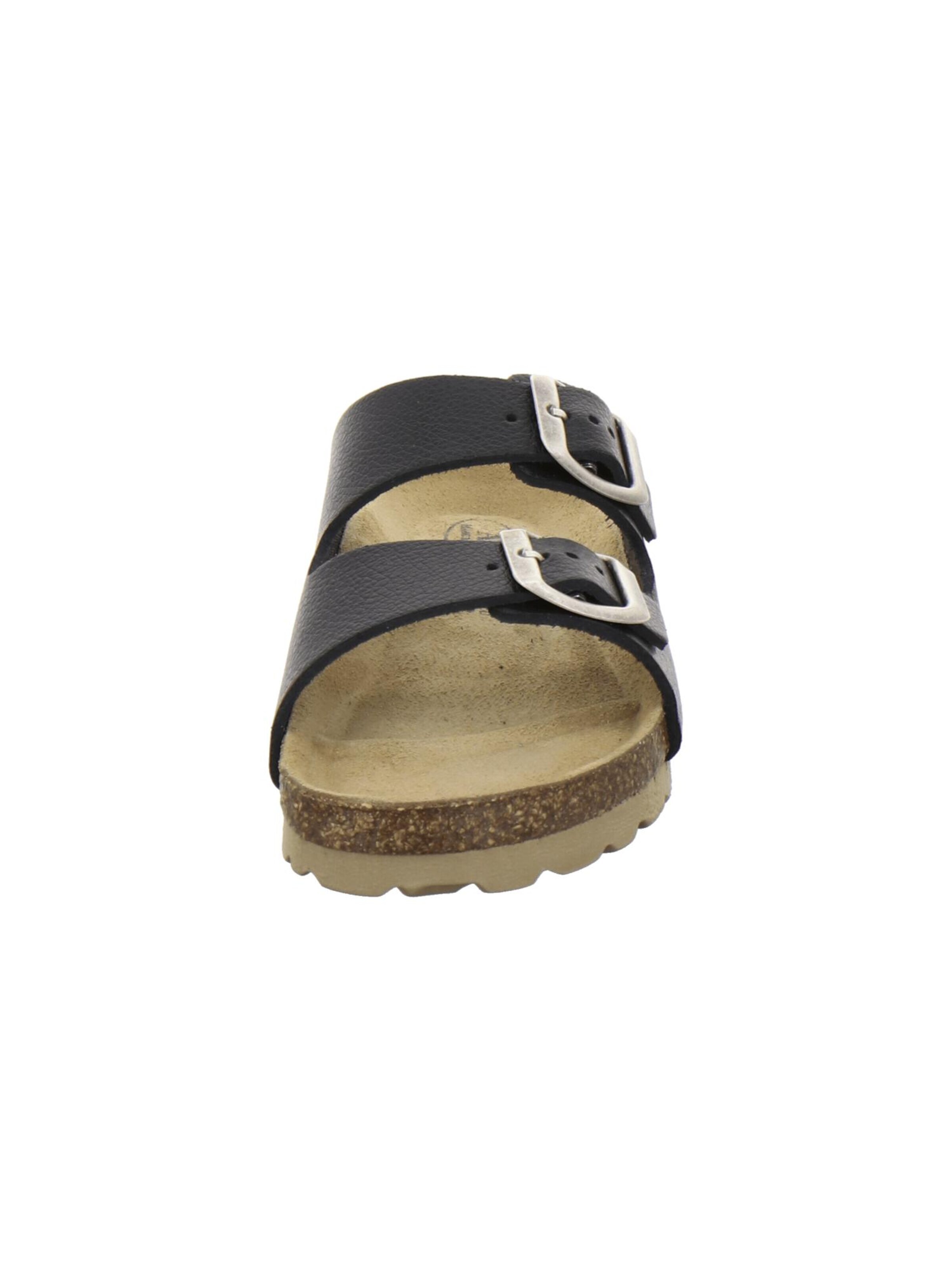 Chaussures ouvertes 'sportliche Kinder-Pantoletten Zweischnaller schwarz' AFS-Schuhe en noir