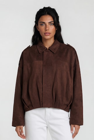 trueprodigy - Casaco meia-estação ' Naeko ' em castanho: frente