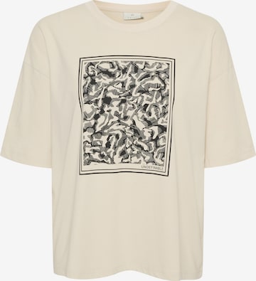 T-shirt 'Meridith' Kaffe en beige : devant