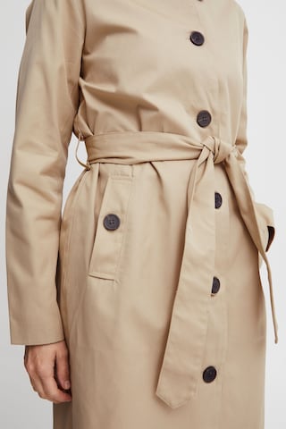 Fransa Between-Seasons Coat 'Cassie' in Beige