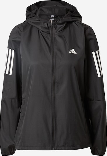 ADIDAS SPORTSWEAR Sportjacka 'Own The Run ' i svart / vit, Produktvy