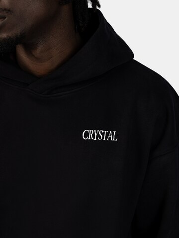Crystal Paris Sweatshirt 'Rich' in Zwart
