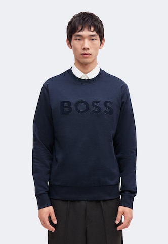 BOSS Majica 'C-Soleri 85' | modra barva: sprednja stran