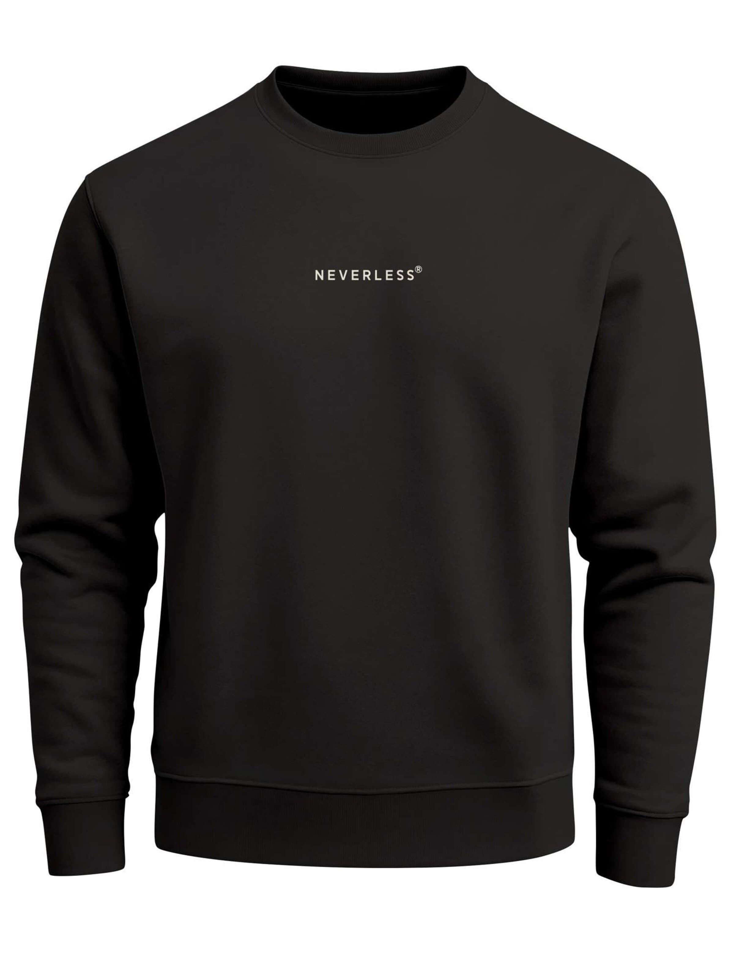 Neverless Sweatshirt 'Offline Club'‌‌ in Schwarz: Vorderseite