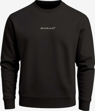 Neverless Sweatshirt 'Offline Club' in Schwarz: Vorderseite
