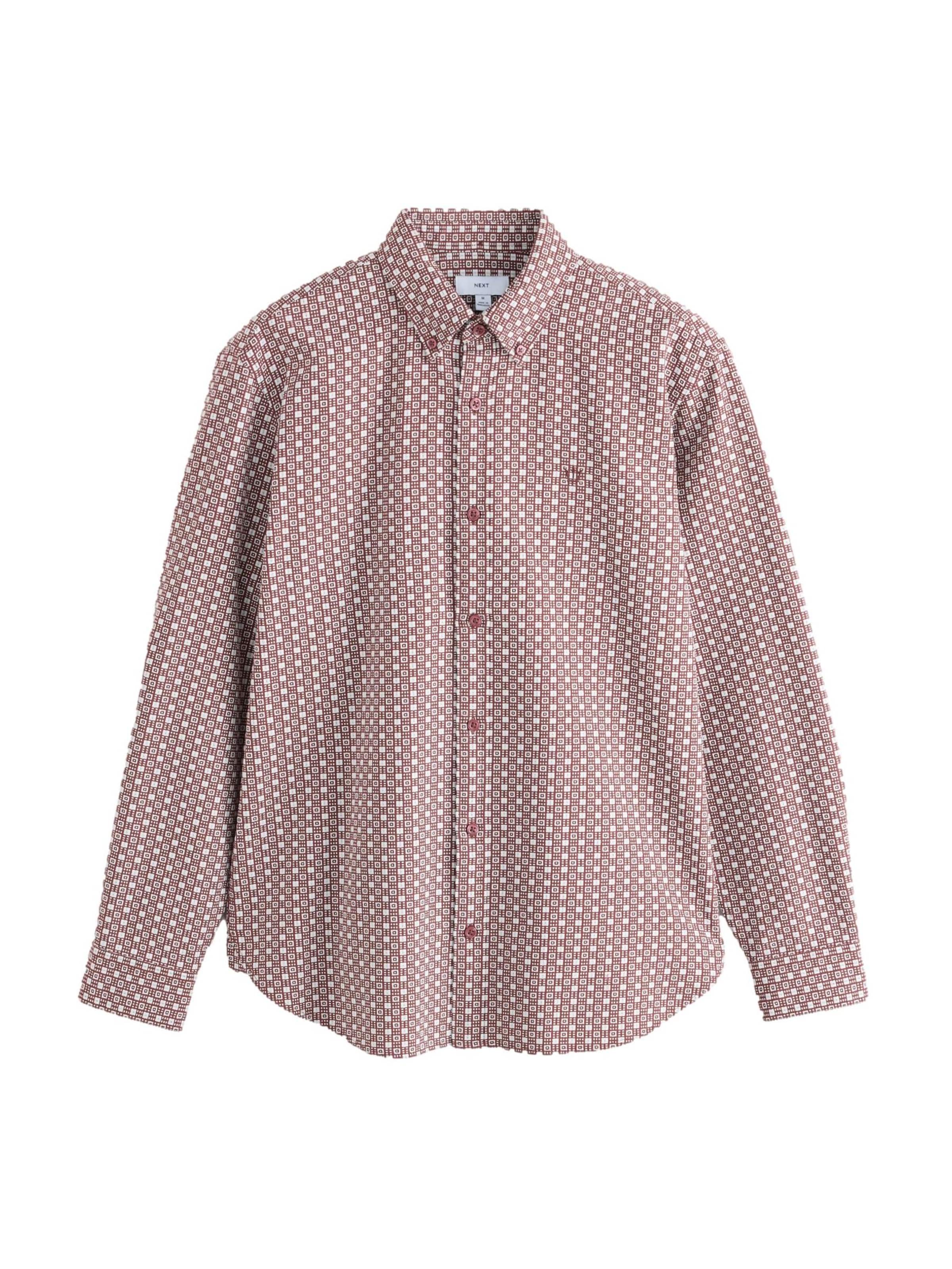 Next Regular fit Button Up Shirt in Red: front
