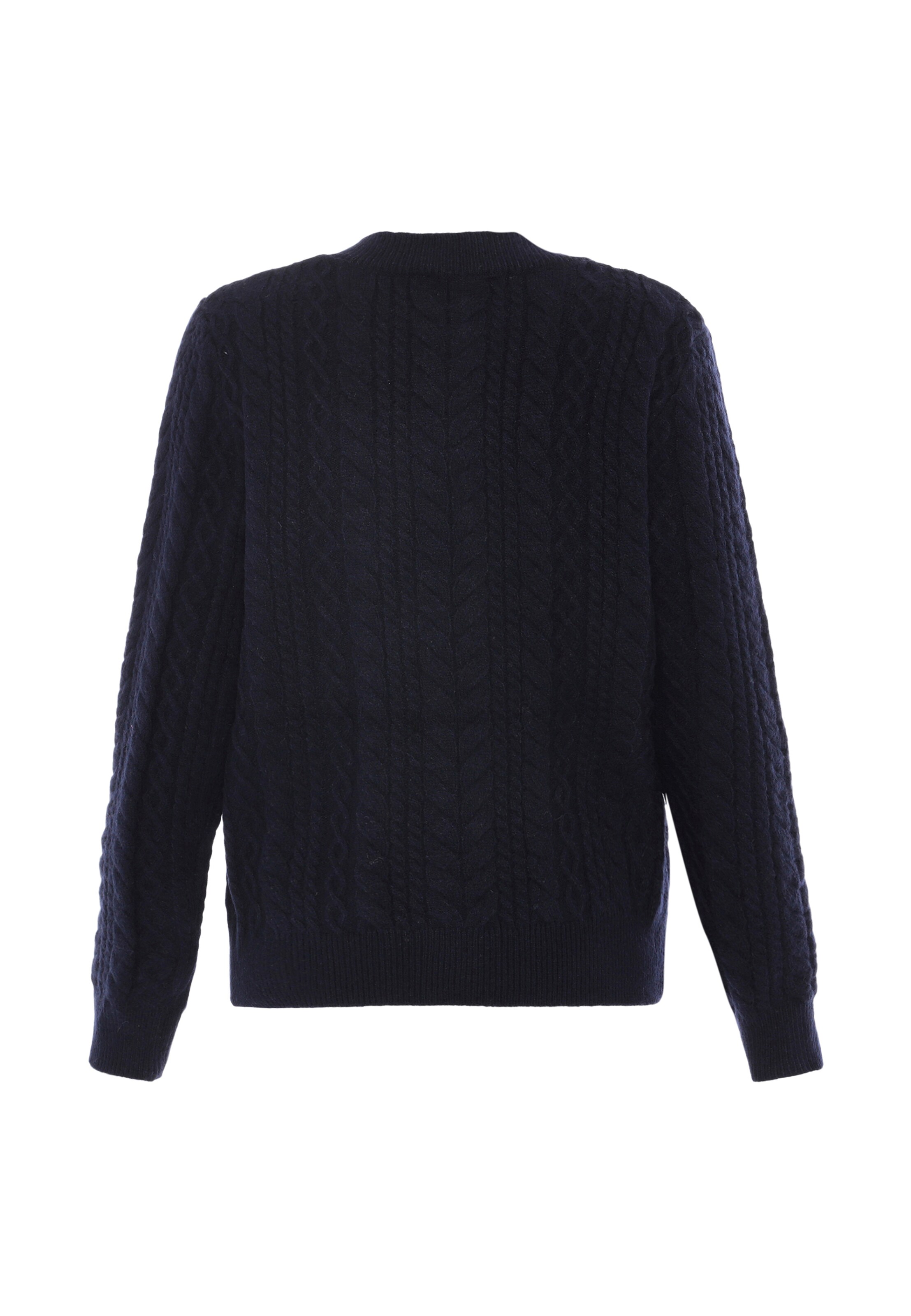 BLONDA Плетена жилетка в синьо