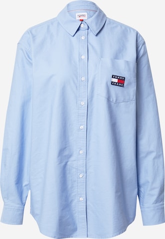 Tommy Jeans Blouse in Blauw: voorkant