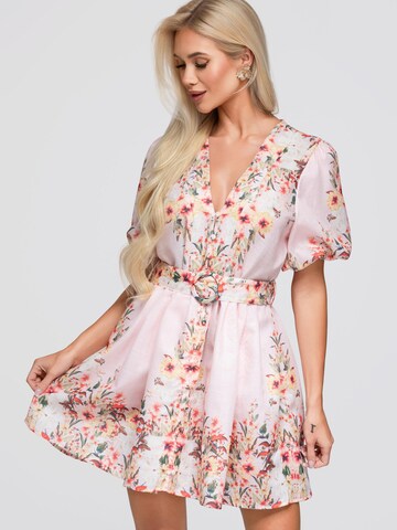 Ombre - Vestido de noche en rosa: frente