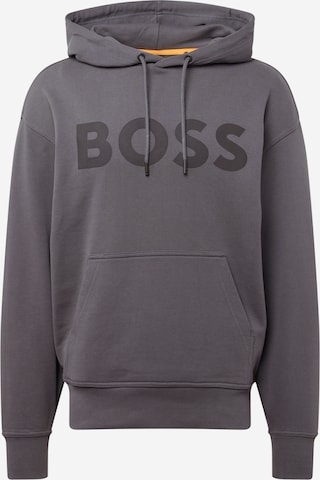 Sweat-shirt BOSS en gris : devant