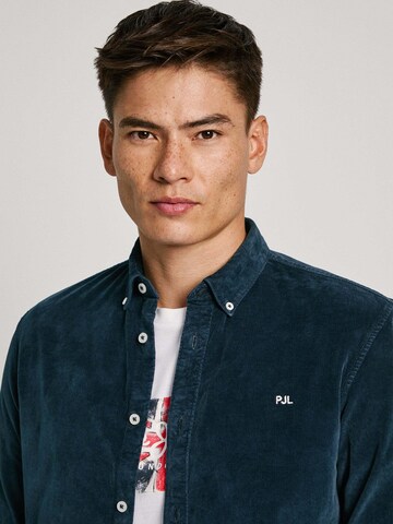 Pepe Jeans Regular Fit Hemd 'MILLER' in Blau