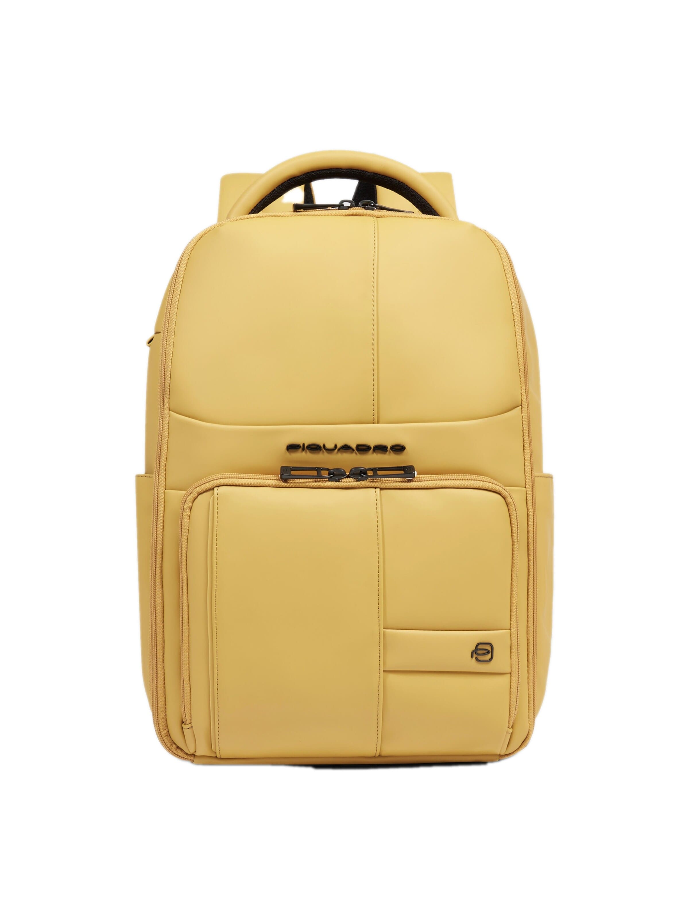 Sac à dos Piquadro en jaune : devant