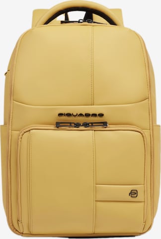 Piquadro Rucksack in Gelb: Vorderseite