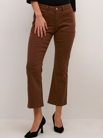 Cream Boot cut Jeans 'Lotte' in Brown: front