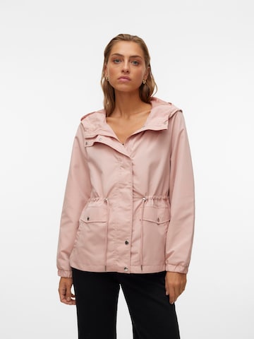 Parka mi-saison 'PAISLEY' VERO MODA en rose : devant