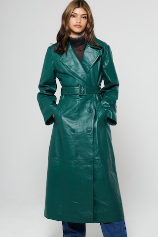 Aligne Between-seasons coat 'Gens' in Green: front