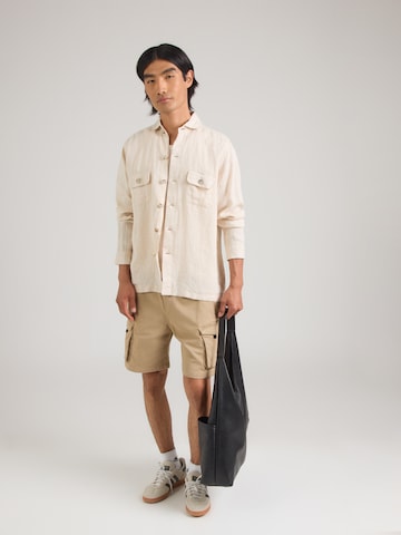 Fit confort Chemise Bruun & Stengade en beige