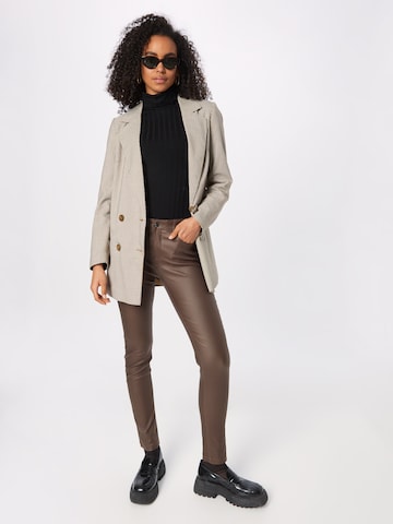 Fransa Slimfit Spodnie 'TALIN TESSA' w kolorze brązowy