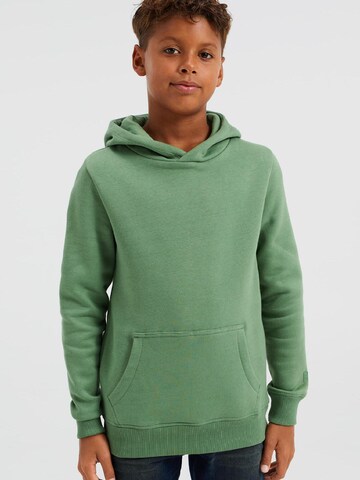 WE Fashion Sweatshirt i grön: framsida