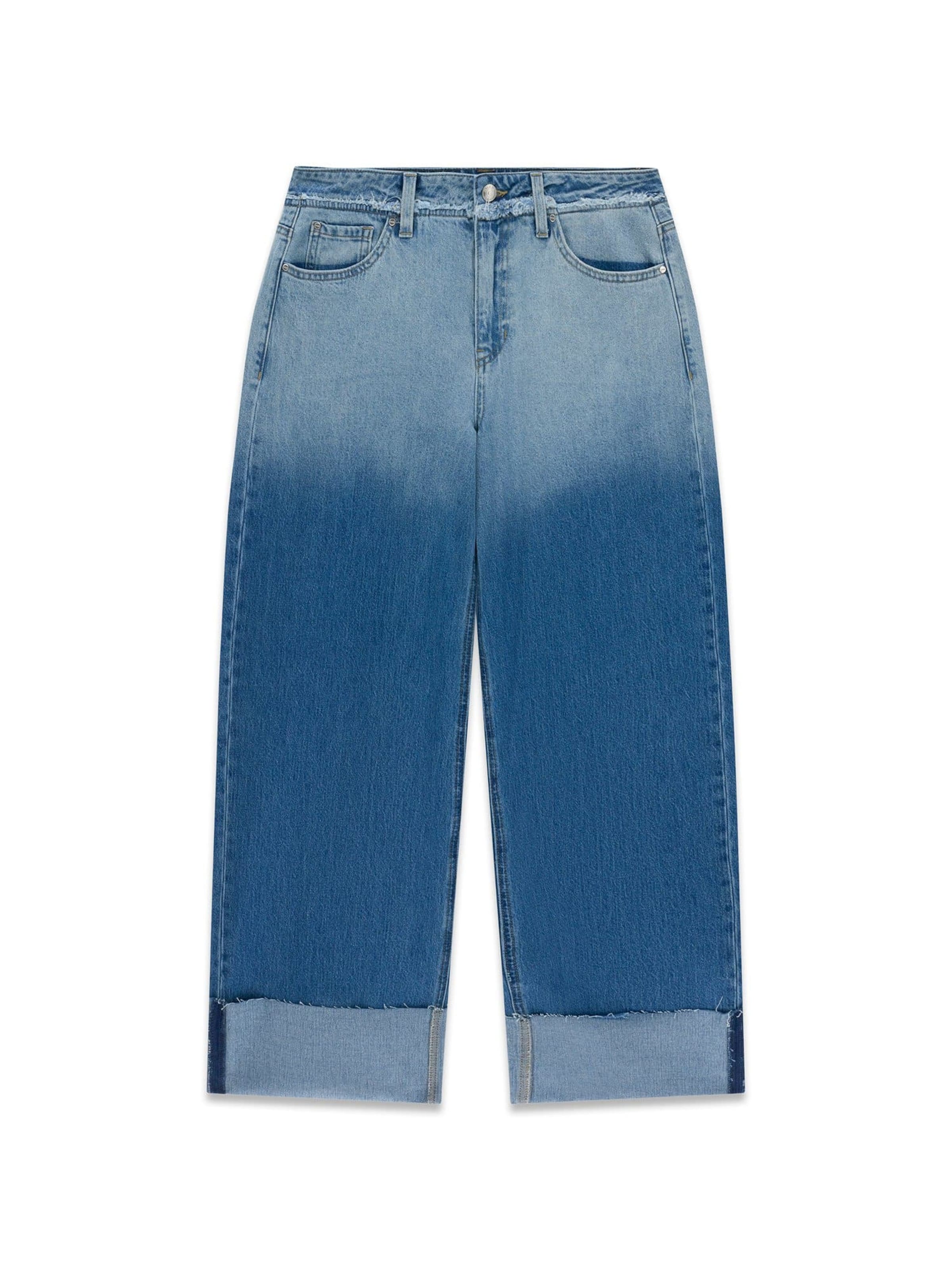 GUESS Wide leg Jeans in Blue: front