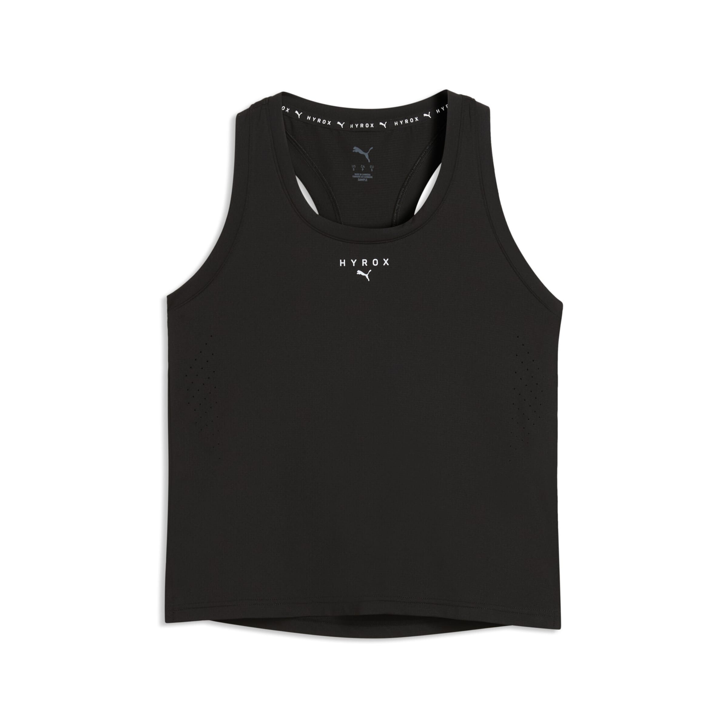 PUMA Sporttop in Schwarz: Vorderseite