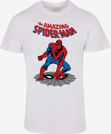 Maglietta 'Marvel Universe - The Amazing Spider-Man' di ABSOLUTE CULT in bianco: frontale