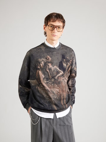 Sweat-shirt 'Dabusi' HUGO en bleu : devant