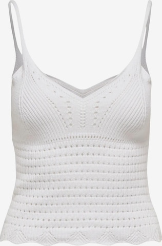 ONLY Top 'ONLY ONLLISON SL TOP KNT canotta' in Weiß: Vorderseite
