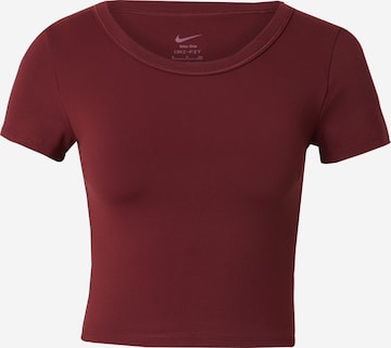 T-shirt fonctionnel 'One' NIKE en rouge : devant