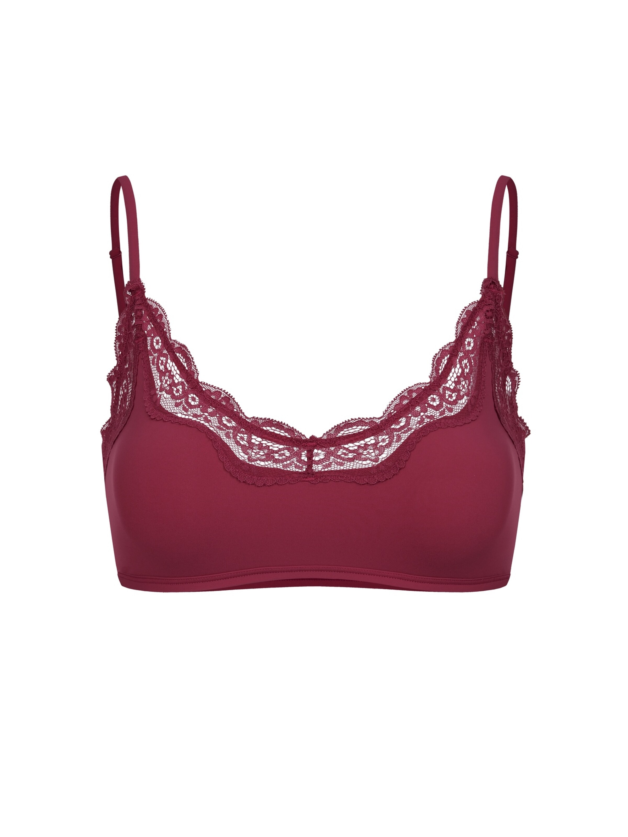 cfabBustier Grudnjak 'Lace Bralette' - roza boja: prednji dio