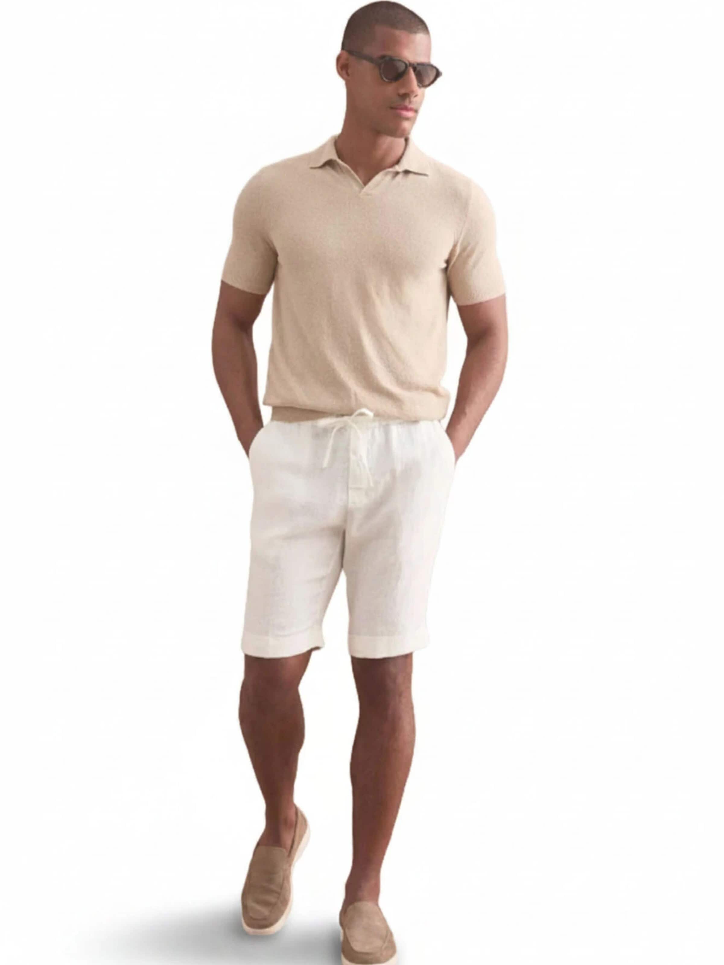 Regular Pantalon Il Lanificio en beige