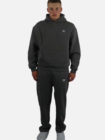 HEFTYKA Loosefit Sporthose 'OPEN' in Grau