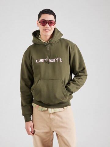 Carhartt WIP - Sudadera en verde: frente