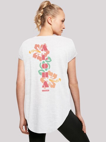 F4NT4STIC Shirt 'Aloha' in Wit: voorkant