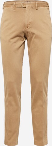 Tommy Hilfiger Tailored Slimfit Chino nadrág 'HAMPTON' - barna: elől