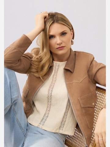 Bolongaro Trevor - Casaco meia-estação 'Freya Trucker' em castanho