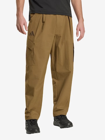 ADIDAS TERREXLoosefit Cargo hlače - smeđa boja: prednji dio