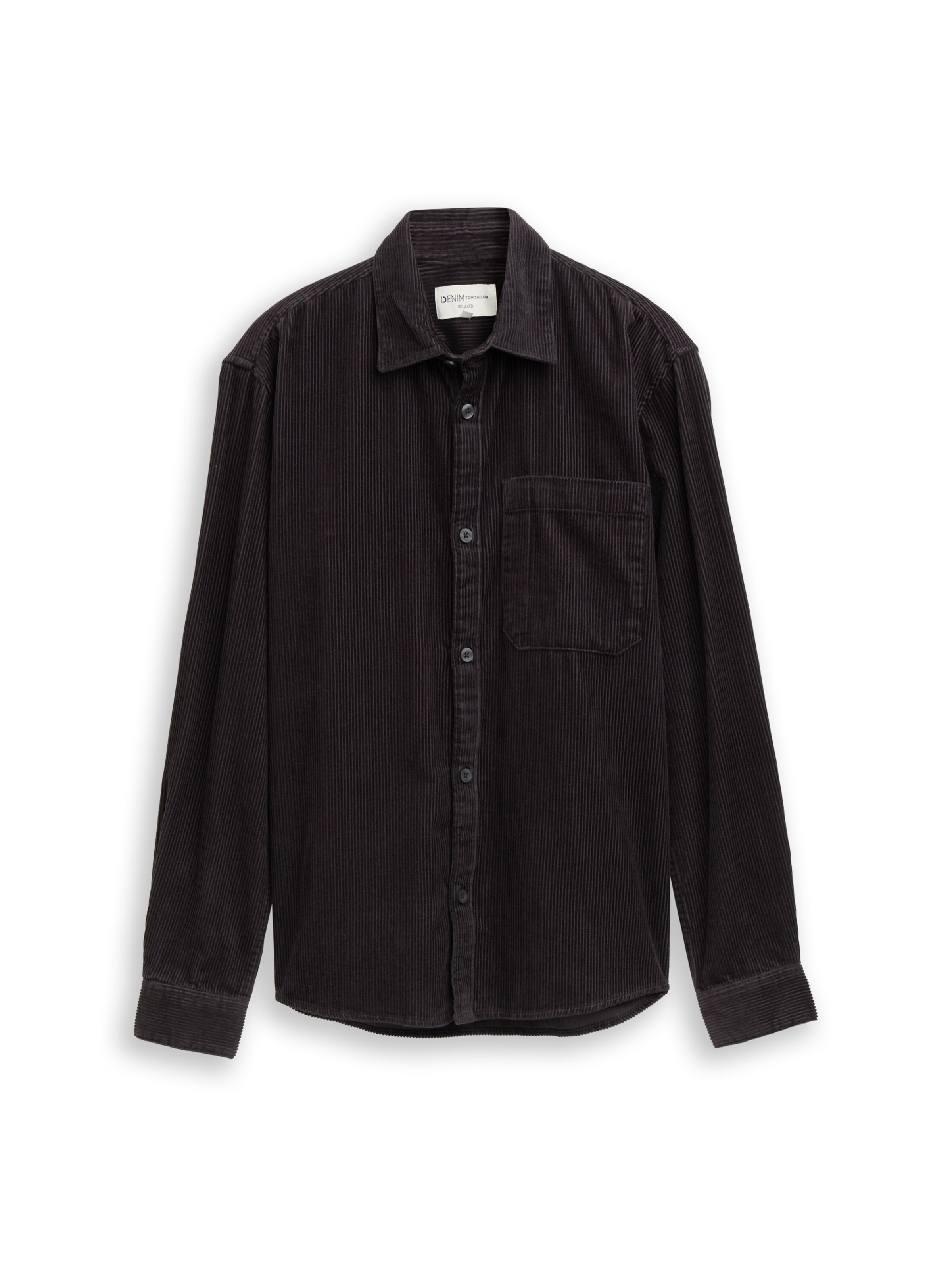 TOM TAILOR DENIM Overhemd in S in de kleur Donkergrijs, Productweergave