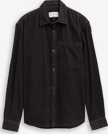 TOM TAILOR DENIM Regular fit Overhemd in Grijs: voorkant