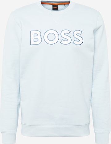 Sweat-shirt BOSS Orange en bleu : devant